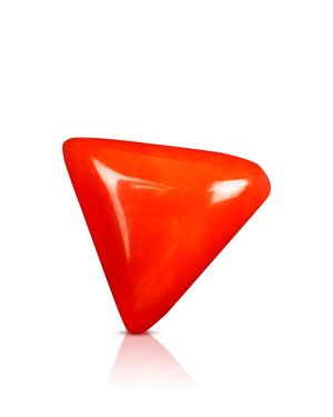 Natural   Gemstone Natural Certified ( lal moonga ) Triangle Shape  Munga Gemstone 2.25 Carat to 15 Carat