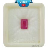 Natural Ruby Stone Natural ( Manik ) Square Cut Kempu Gemstone Natural Certified 2.25 Ct to 15 Ct