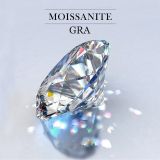 Natural GRA Certified  Moissanite Stone Natural Loose Diamond Gemstone 0.25 Ct to 15 Ct  ( 4 MM to 20 MM )