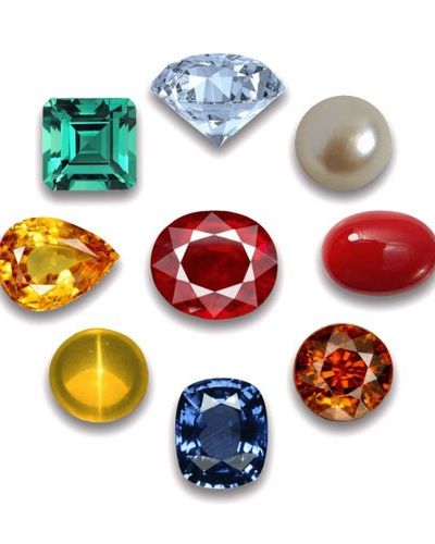 Natural Certified Navratna Stones 9 navratna gems for Unisex 2 MM to 5 MM Size