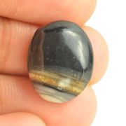 Natural Black Onyx Stone Natural Oval Cut Certified Hakik Gemstone 2.25 Ct to 21 Ct